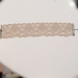 HRH Collection Jewelry - HRH Collection nude lace blogger choker HRH Collection Jewelry - HRH Collection nude lace blogger choker